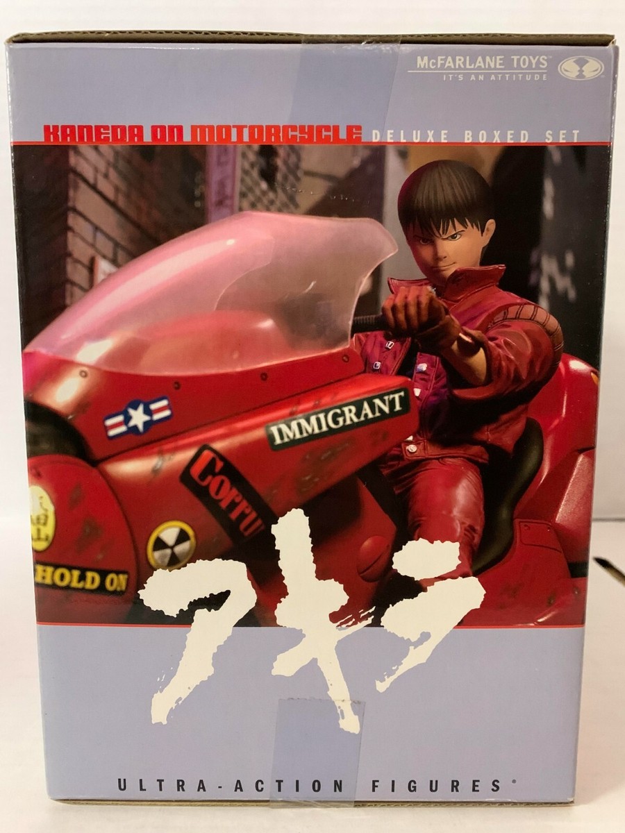 MCFARLANE AKIRA KANEDA ON MOTORCYCLE DELUXE BOXED SET ACTION