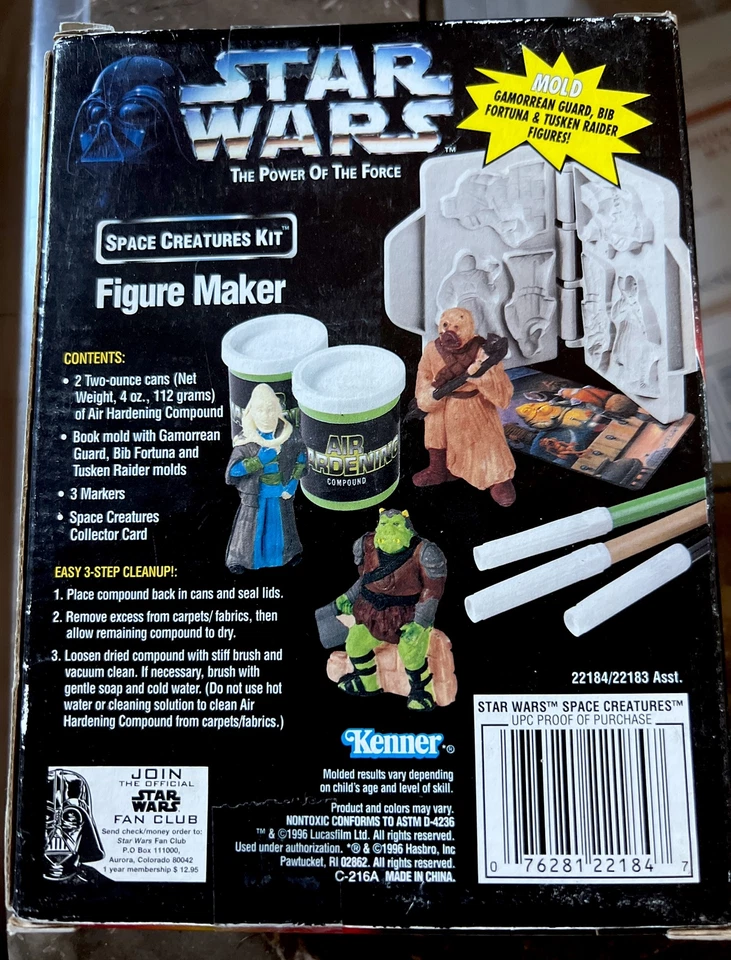 Creador de figuras Kenner 1996 Star Wars POTF Space Creatures nuevo sellado 22184 de colección Foto 2 de 4