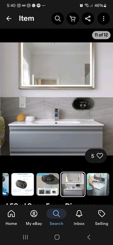450ml Soap Foam Dispenser Auto Handsfree Sensor Touchless W/ Clock Temperature - Picture 5 of 8