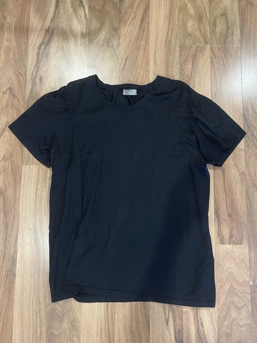 T-Shirt Vintage Noir Hanes 80s Porté Par Hedi Slimane - Ultra Rare - Taille S