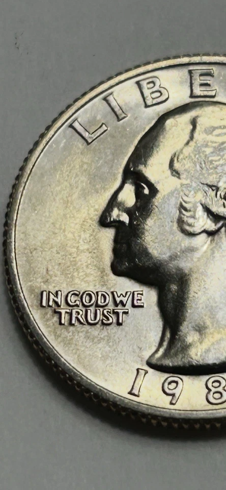 1985 P Washington Quarter Uncirculated US Mint (B6) - Image 3 of 4