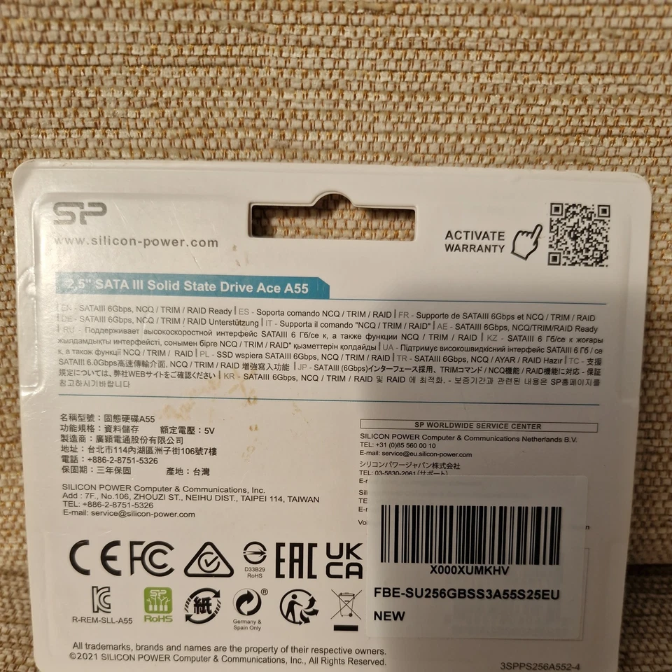 Silicon Power SSD 256GB 3D NAND A55 SLC Cache Performance Boost 2.5 inch SATA - Image 2 of 2