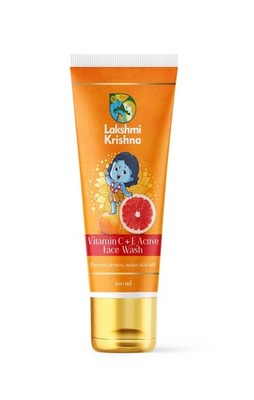 Lakshmi Krishna Naturals Vitamin C,E Aktiv Gesichtsreinigung 100ml