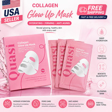 Quasi Salmon PDRN Collagen Face Mask 4Pack Korean Hydrating Gel Mask Cream serum
