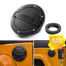 Fuel Filler Door Cover Gas Tank Cap For Jeep Wrangler Unlimited Rubicon Sahara