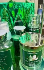 Bath  Body Works VANILLA BEAN NOEL Shower Gel Body Cream Lotion Mist Lot 6pc