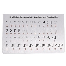 2-Pack Braille Learning Boards Bumpy Alphabet  Numbers Starter Kit