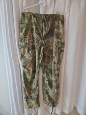 Vintage Rattlers Brand Realtree Camo Hunting Pants USA Made Cotton Cargo XL