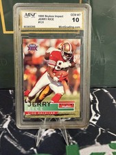 1995 SKYBOX IMPACT #131 JERRY RICE MINT GRADING 10 GEM MINT HOF 49ERS GOAT