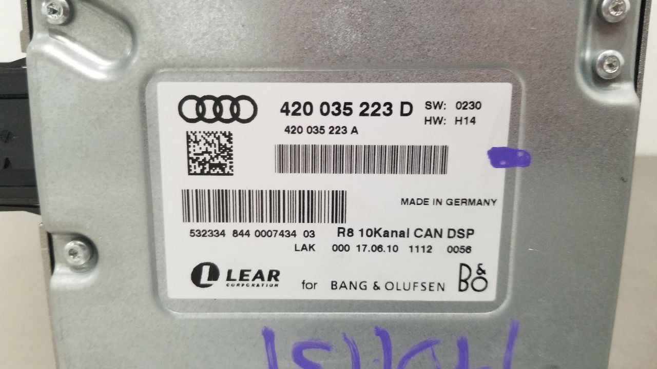 11 AUDI R8 RADIO AUDIO AMPLIFIER AMP 420035223D