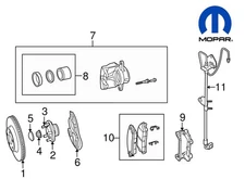 NEW OEM Mopar Disc Brake Caliper 2011-2014 for Dodge Charger / 05137668AC ✅