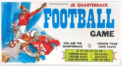 JR QUARTERBACK FOOTBALL GAME (No. 881) Tee Pee Toys   NEW SEALED VINTAGE NOS