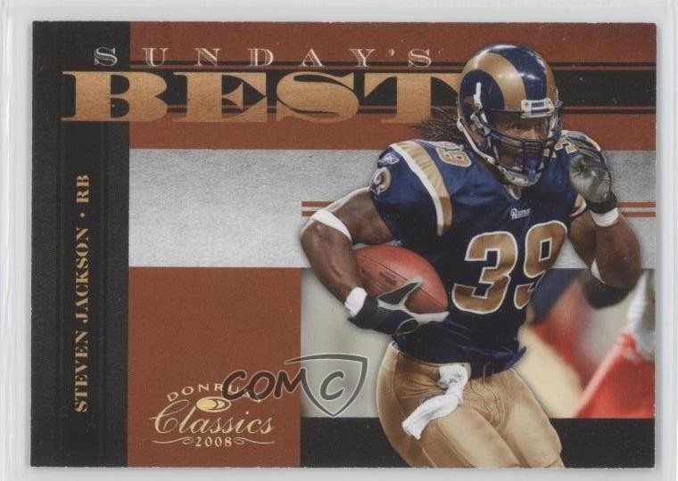 2008 Donruss Classics Sunday's Best Gold 71/100 Steven Jackson #SB-30 d1f