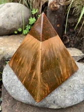 Handcrafted Orgone Pyramid – Metal Blend & Quartz Crystals
