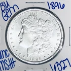 1896 BU UNCIRCULATED MORGAN SILVER DOLLAR AUTHENTIC U.S. MINT FREE SHIPPING 6327