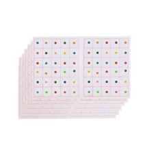 VAMA Fashions 6 Small Round Bindi Stickers Glitter Multi Color for Women