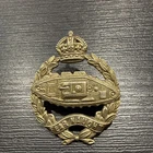 Royal Tank Regiment, Genuine British Army Cap Badge WW2. KC - Y8