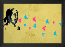 Poster arte da parete con cornice bambino che piange quadro stampa su tela