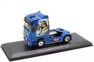 Mercedes-Benz Actros MP1 Sattelzugmaschine 1998 blau / Eskimo Arctic Airbrush 1: