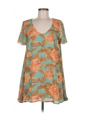 Show Me Your Mumu Women Green Casual Dress M