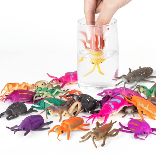 12 Pack Color Changing Insect Toys,Change Color Bug Toys,Floating and Stretch...