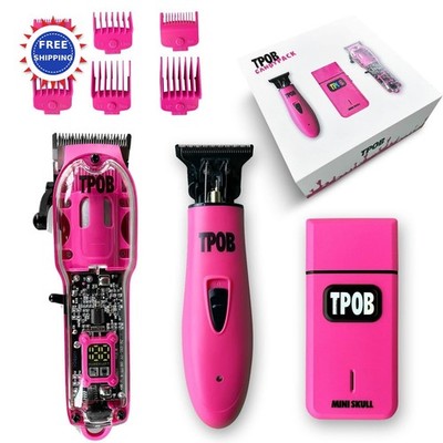 Slime 2 Candy Pink Clipper Trimmer Shaver Set TPOB Barber Hair Clippers Matte