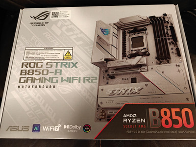 New, Sealed, ASUS ROG STRIX B850-A GAMING WIFI R2 AMD AM5 B850 ATX motherboard