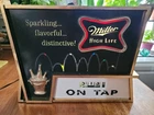 Rare 1960's Vintage Miller High Life Beer Bouncing Ball Light Antique Clock Sign