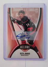 Upper Deck Allure Seth Jarvis Red Rainbow Auto #100 Hurricanes 2025-26 NHL