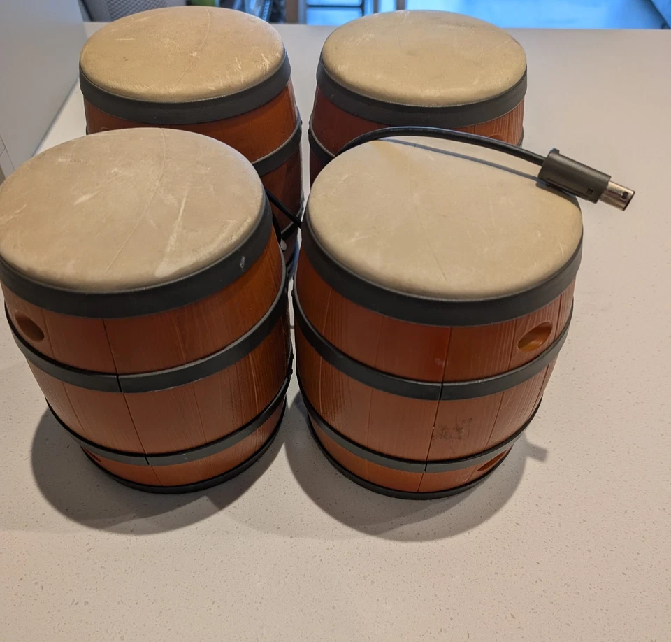 Nintendo GameCube Donkey Konga 2 con Bongos Paquete Cantidad 2 GameCube/Wii Probado Foto 2 de 4