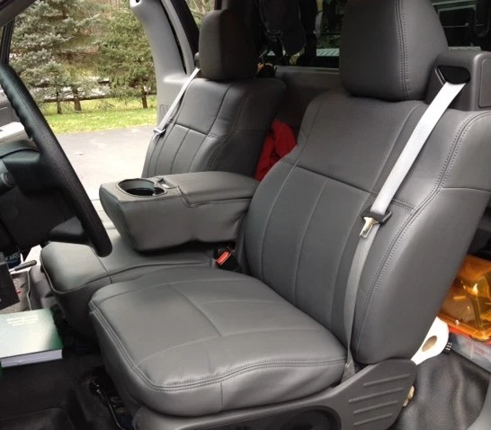 Clazzio PVC Leatherette Custom Seat Covers for 2015-2018 Ford F150 Supercrew - Image 2 of 4