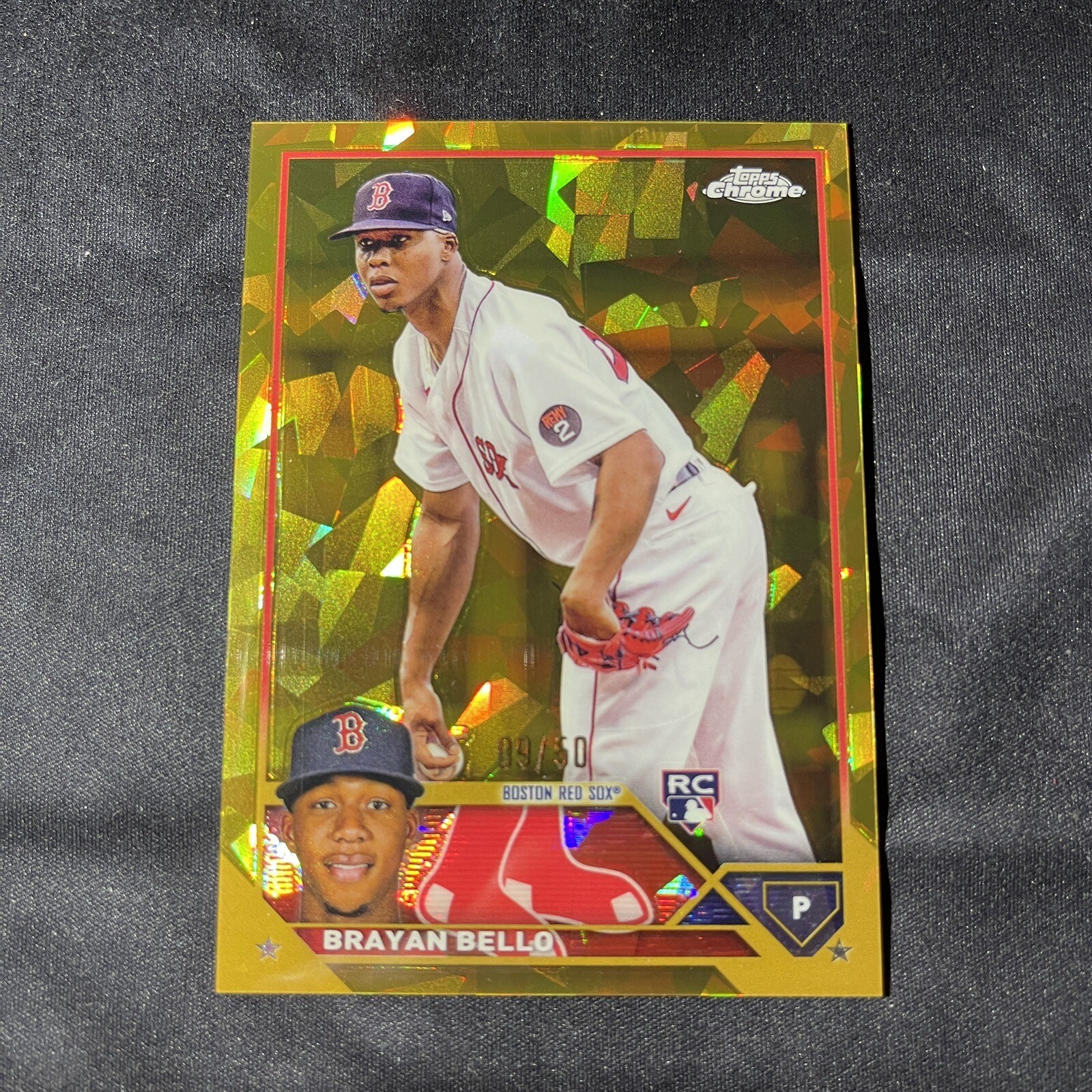2023 Topps Chrome Sapphire GOLD Brayan Bello RC Boston Red Sox #d /50