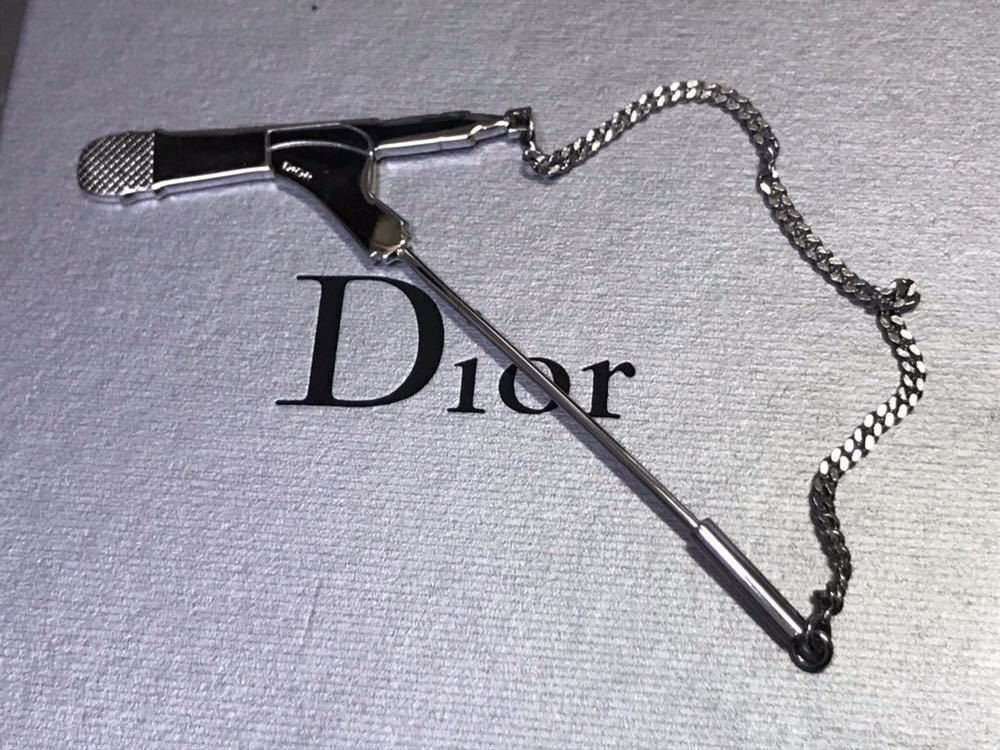 Dior Homme Lapel Pin Badge Tie Tack Silver Logo Accessories Dior Homme Lapel Pin Badge Tie Tack Silver Logo Accessories
