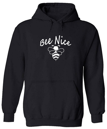 Bee Nice Unisex Pullover Hoodie Sweater Herren Damen Sweatshirt Geschenk Print Freundlichkeit - Bild 12 von 21
