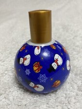 Avon Apple Cranberry Bubble Bath 8oz - Ornament Snowman/Presents - NEW