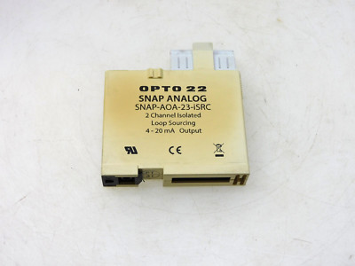 OPTO 22 SNAP ANALOG SNAP-AOA-23-iSRC 2 CHANNEL ISOLATED LOOP SOURCING MODULE