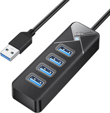 Gigimundo 4 Port USB 3.0 Hub 5Gbps Multi Ports USB Splitter USB Expander