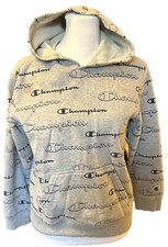 Champion Hoodie Sweatshirt Boys Sz M Long Sleeve Polyester Blend Please Read