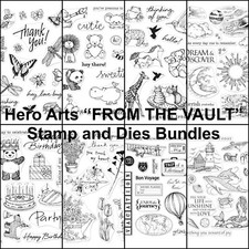 Hero Arts "FROM THE VAULT" Clear Stamps and Dies Bundle- Pick Favorite