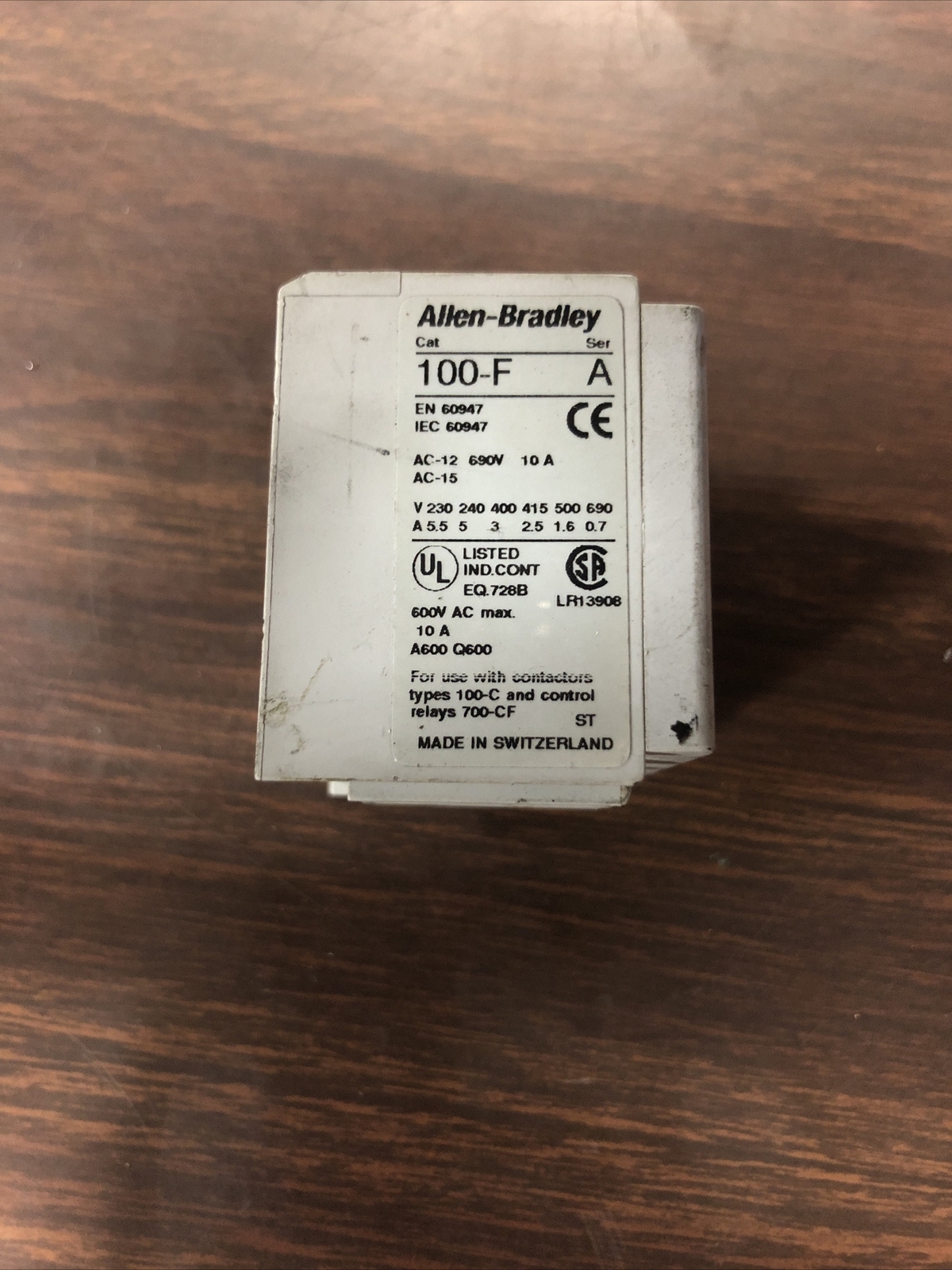 Allen Bradley 100-F Ser. A G18