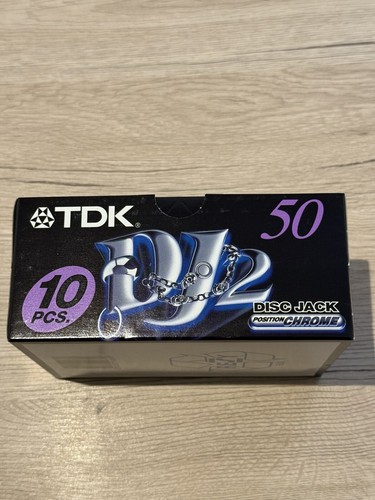 10 Cassette Audio Vierge TDK DJ2 50 - K7 Chrome Collector Neuf - Photo 2/4