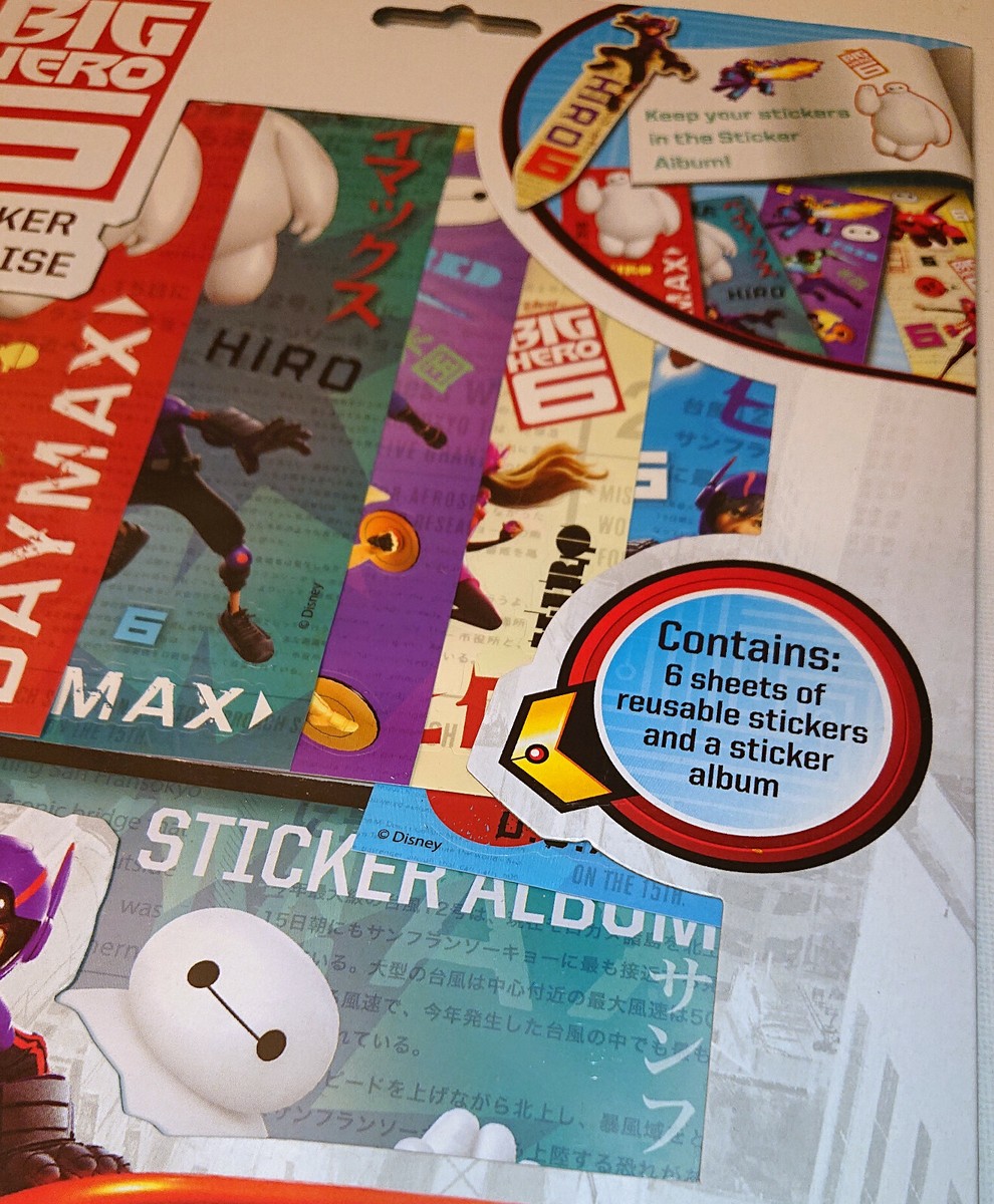 BIG HERO 6 STICKER PARADISE Sheets + Album or A4 PAD Create Scenes