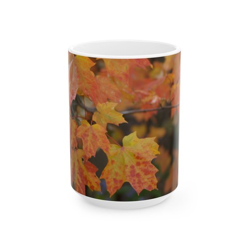 Herbstblätter Keramiktasse, (11oz, 15oz) Cottagecore - Bild 6 von 9