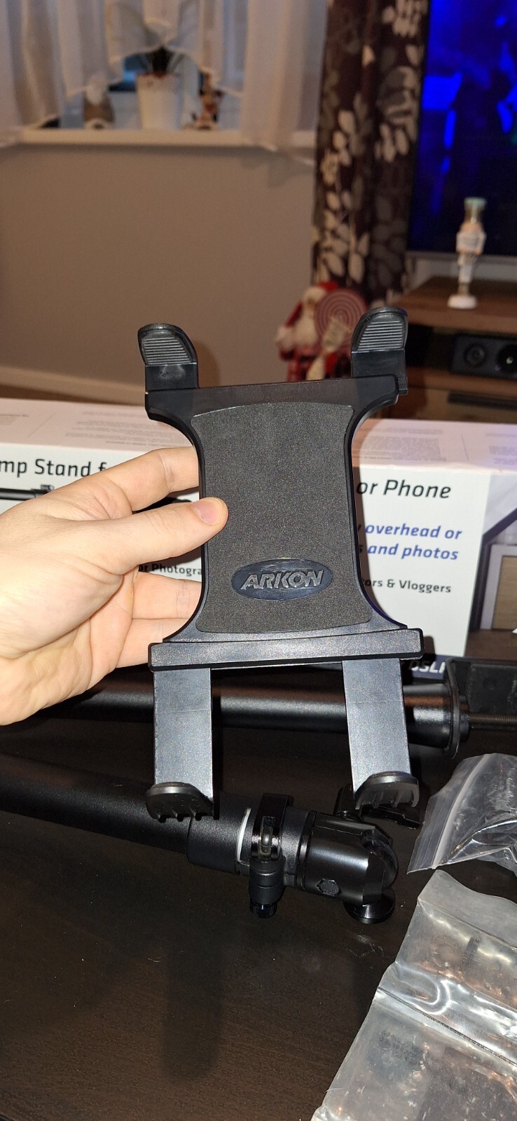 Desk Clamp Stand for DSLR Camera, Tablet, or Phone, Arkon DSLRTABMG5 eBay