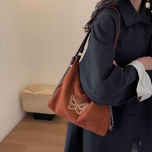 Large Shoulder Bag Suede Handbag New Messenger Bag  Women - Picture 1 of 15