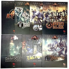 Rackham - AT-43 Rulebook & 6 Additional Books, Lot of 7 EX