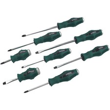 Image of Brüder Mannesmann M11400 Screwdriver Set 8-Piece with Ergonomic Handles
