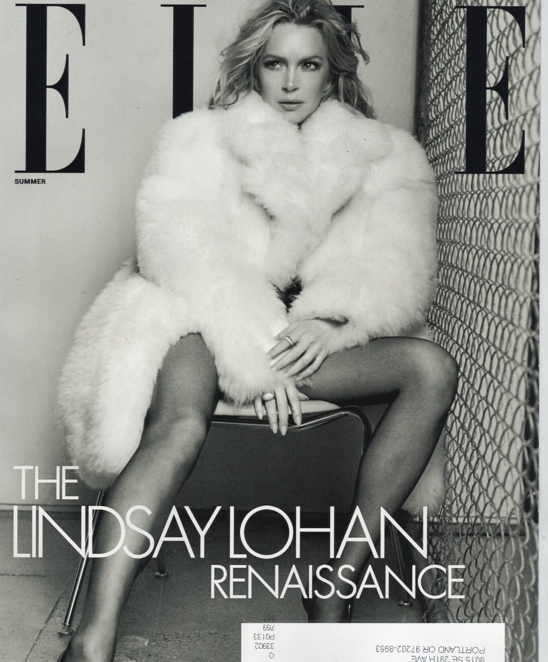 Summer 2025 ELLE Lindsay Lohan sultry Esther McGreger renaissance