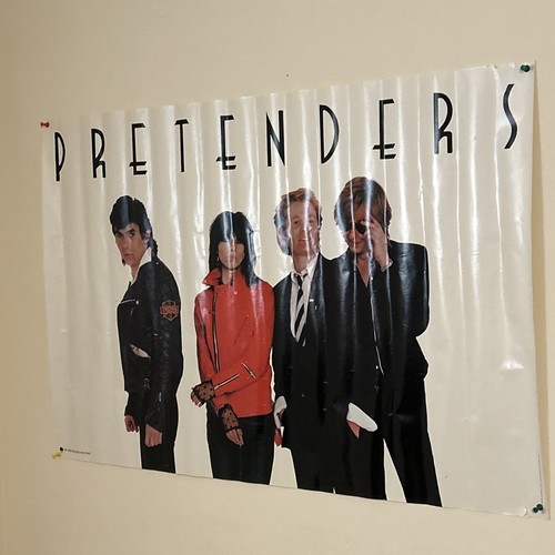 Vintage Poster Pretenders Rock N Roll 24x35 Sire Records 1980 Chrissie Hynde - Picture 9 of 9
