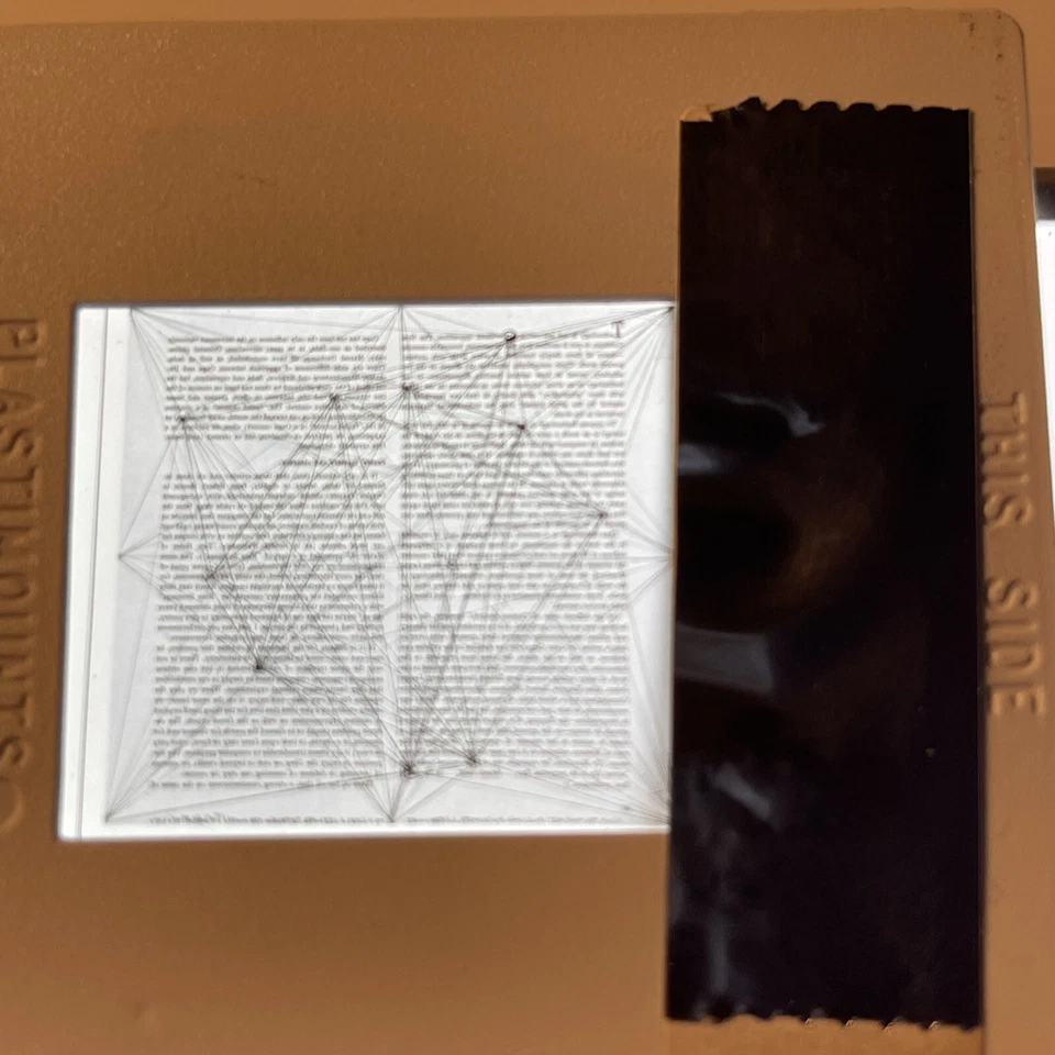 Художественный слайд Sol Lewitt «Синие линии на четыре угла» минимализм 35 мм - Изображение 3 из 3